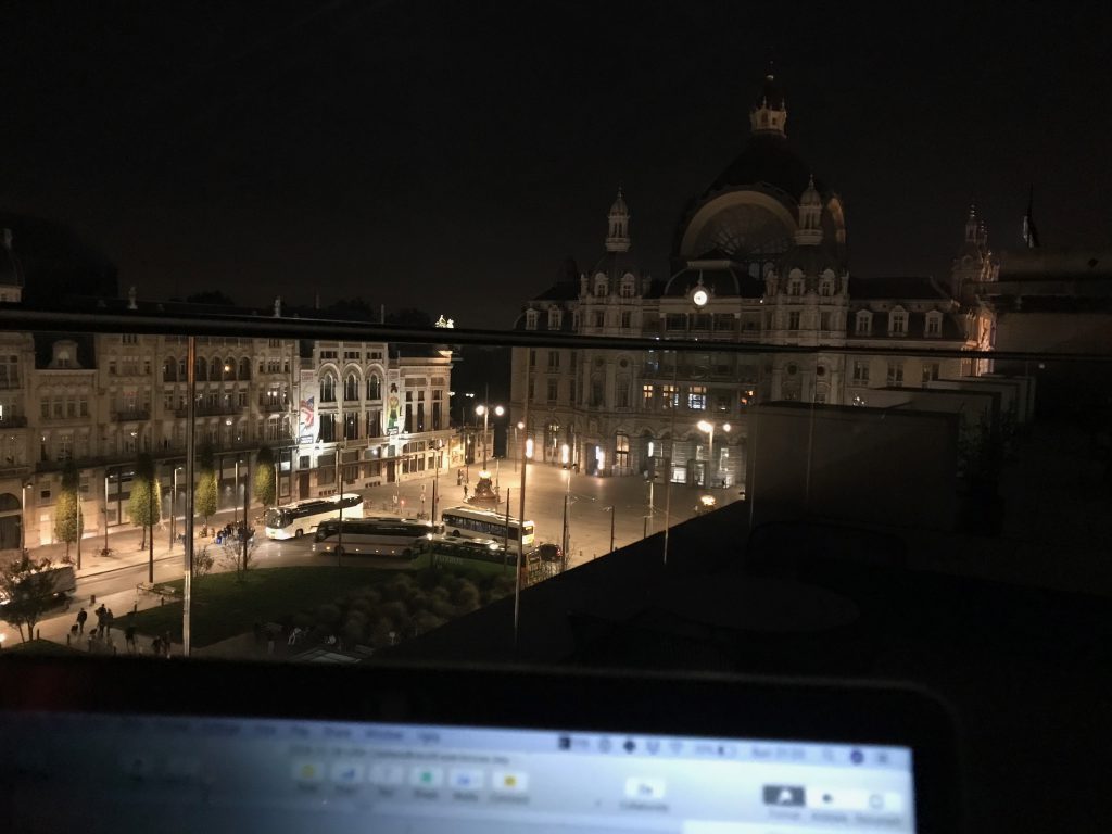 Blogging from the Indigo hotel in Antwerp