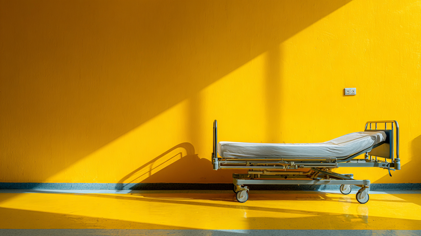 Hospital bed, generated by Midjourney